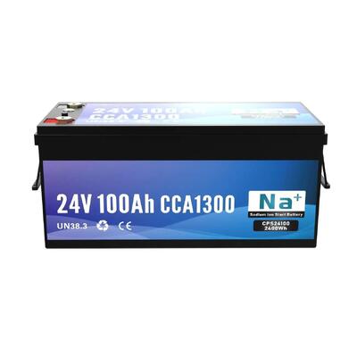 jakość 24V 100Ah Bateria jonowa sodu 1300CCA Bluetooth Wysokonapięciowa bateria litowa przemysłowa dla ciężkich urządzeń morskich i dużych systemów zapasowych fabryka