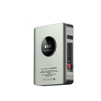 jakość YF51100 WM Nawigacja ścienna LiFePO4 Akumulator 5,12kWh Akumulator z wyświetlaczem LCD i inteligentnym systemem BMS do domowego zapasowania poza siecią i samodzielnego zużycia fabryka